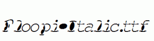 图案字体Floopi-Italic.ttf