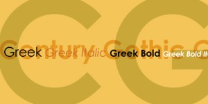 Century Gothic™ Greek
