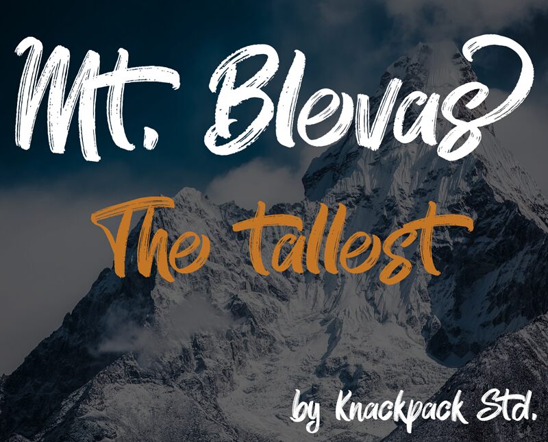 Mt. Blevas一款英文书法字体